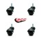 Service Caster 2 Inch Gloss Black Hooded 3/8 Inch Threaded Stem Ball Casters SCC, 4PK SCC-TS01S20-POS-GB-38-4 - alternate 4